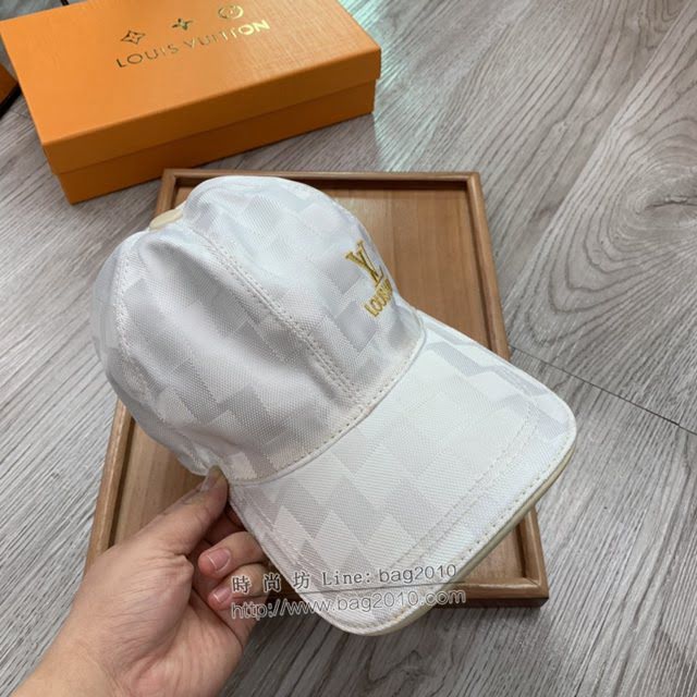 LV新品男士帽子 路易威登經典棋盤格鴨舌帽棒球帽  mm1340